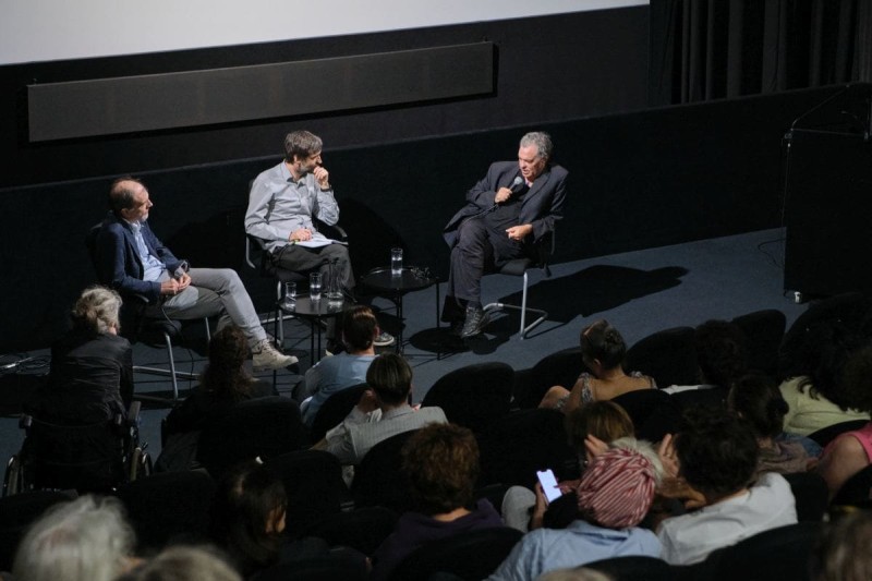 Domagoj Akrap, Jurij Meden, Amos Gitai (Foto: ÖFM © Eszter Kondor)