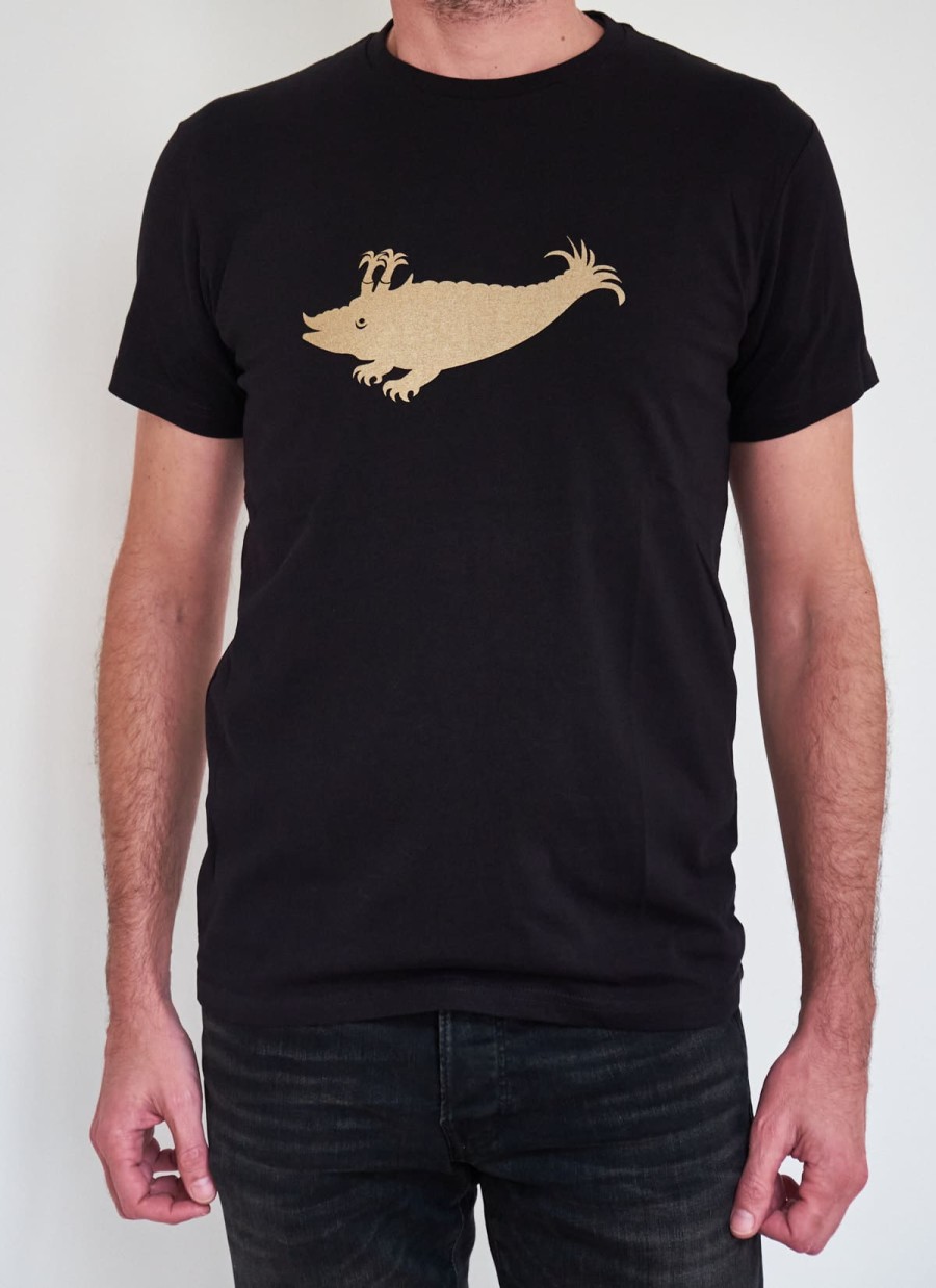 T-Shirt Schwarz / Zyphius gold (gefüllt)