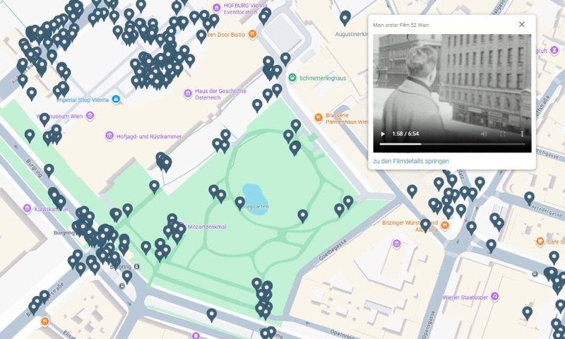 Ausschnitt der Website Abenteuer Alltag (Schauplätze)