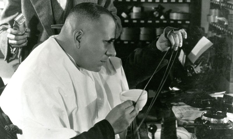 Erich von Stroheim während der Produktion von "The Wedding March", 1926
