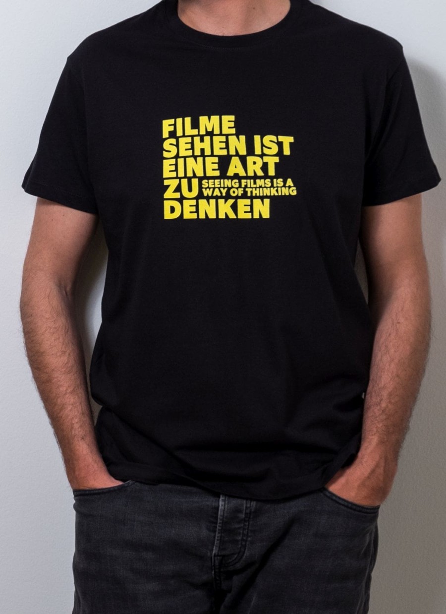T-Shirt (Schwarz mit Amos Vogel Zitat)