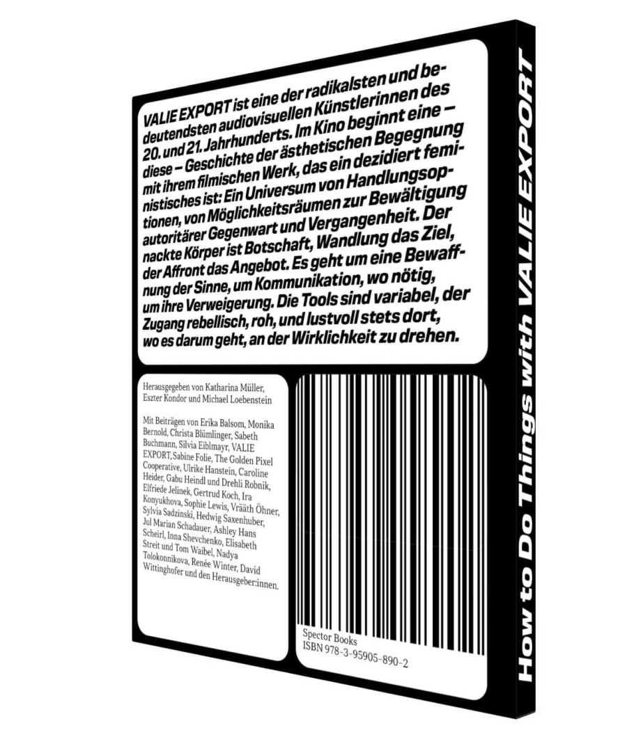 Backcover How to Do Things with VALIE EXPORT