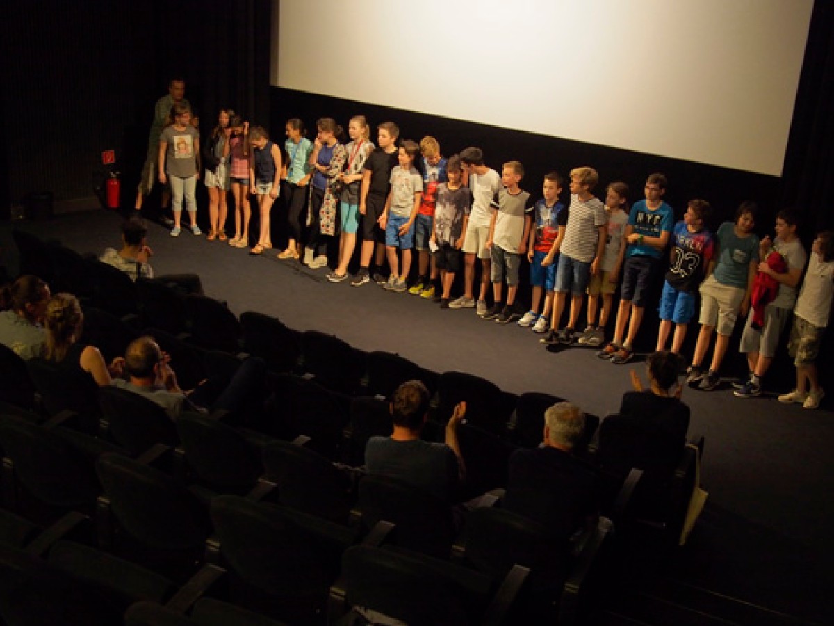 Schüler und Schülerinnen der Klasse 2c des GRg Geblergasse © VIS/Michael Straub