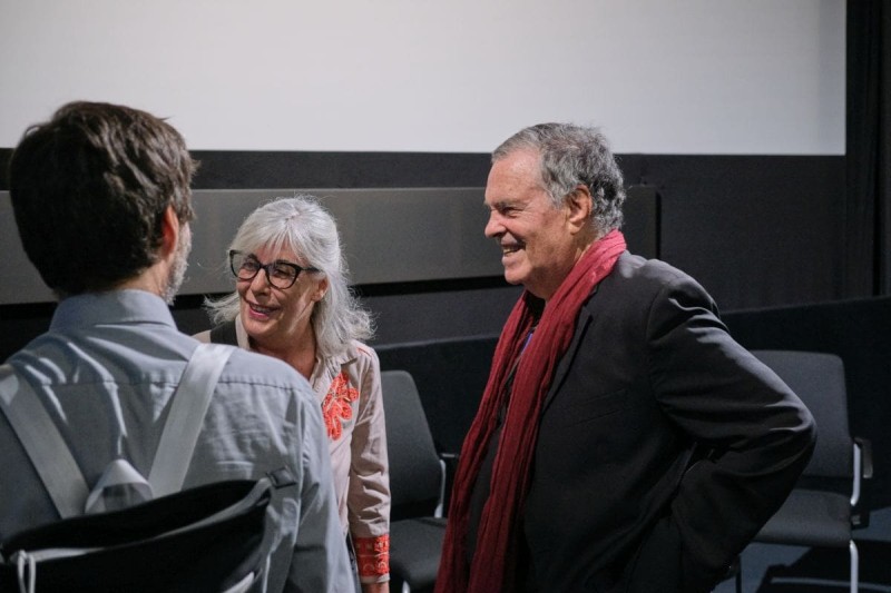 Jurij Meden, Alessandra Thiele, Amos Gitai (Foto: ÖFM © Eszter Kondor)