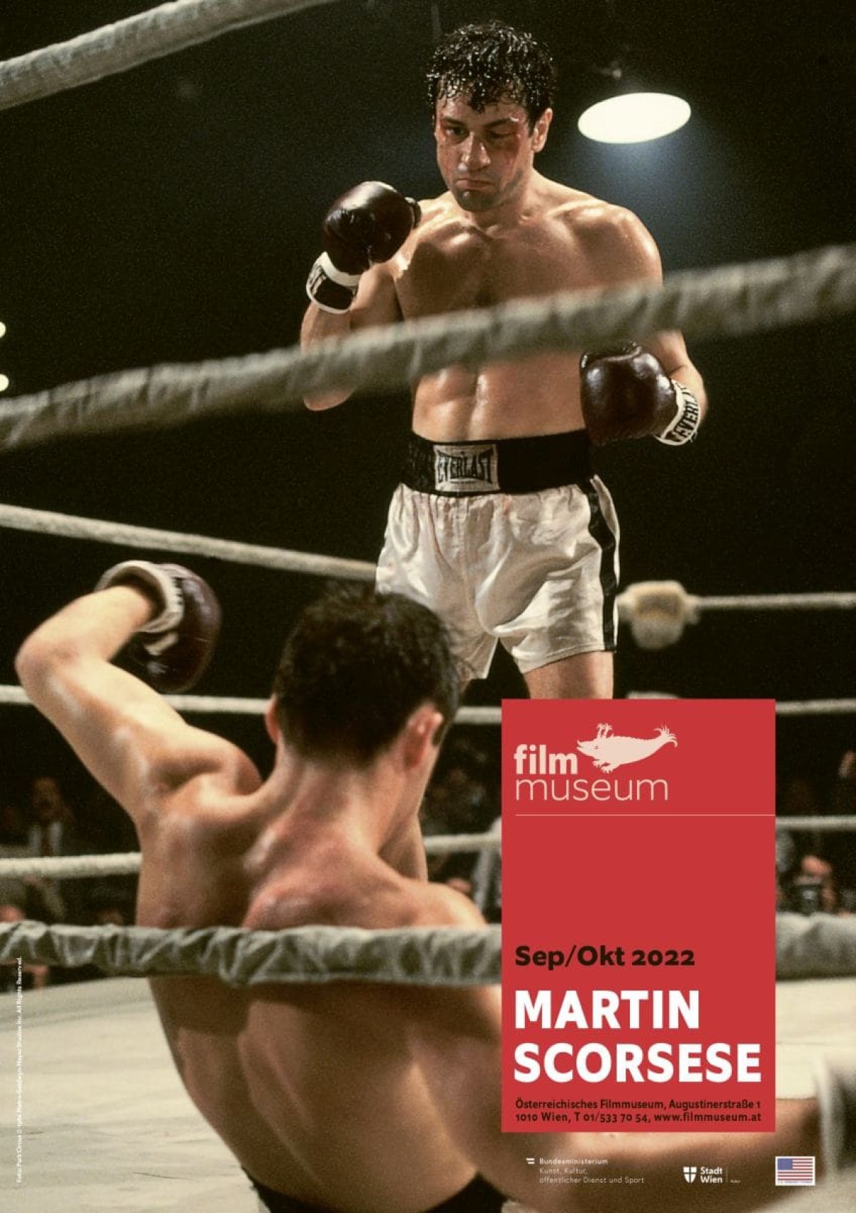 Plakat Martin Scorsese (Motiv: Raging Bull, 1980, Martin Scorsese, Foto: Park Circus © 1980 Metro-Goldwyn-Mayer Studios Inc. All Rights Reserved)