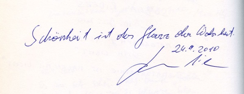 Michael Glawogger (Gästebucheintrag 2010)