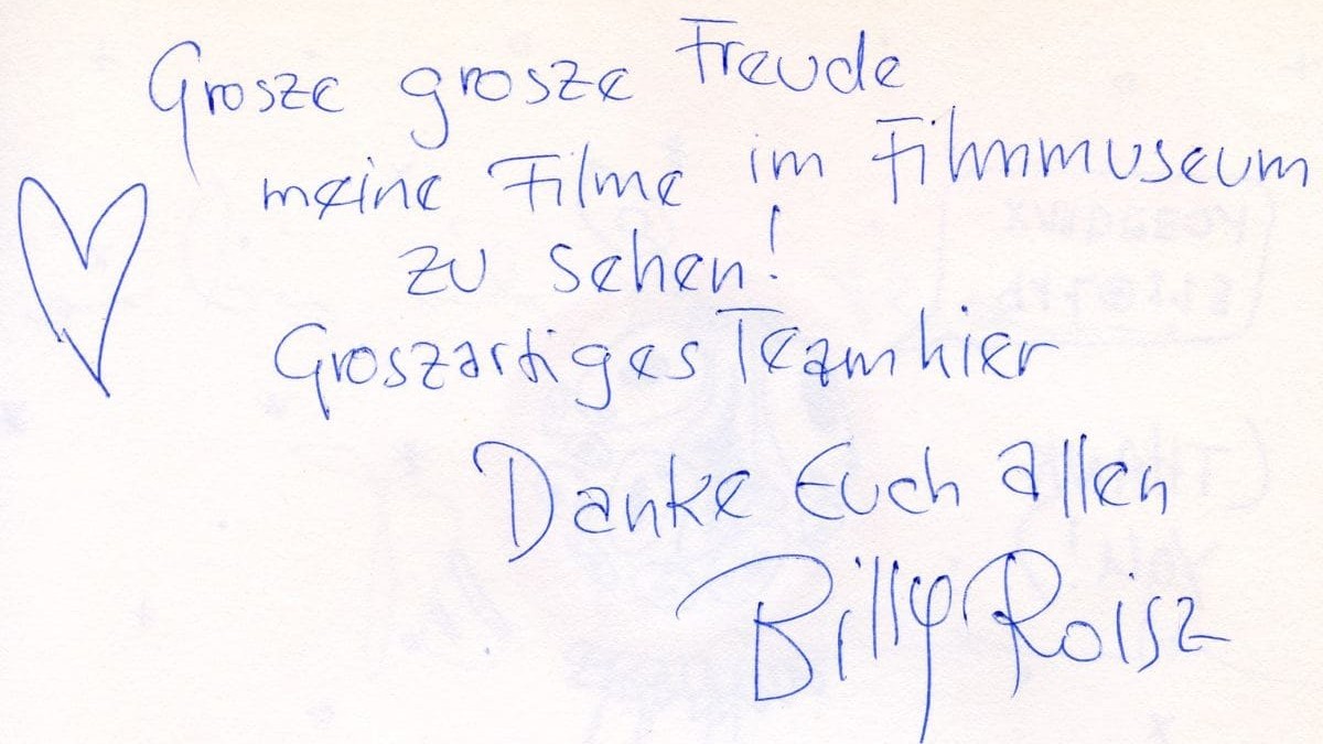 Billy Roisz (Gästebucheintrag 2008)