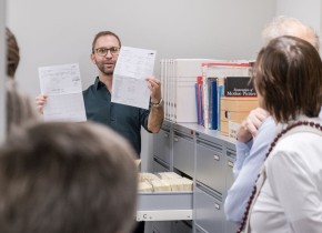 Führung durch das Filmmuseum LAB, Juli 2025 (Foto: ÖFM © Eszter Kondor)
