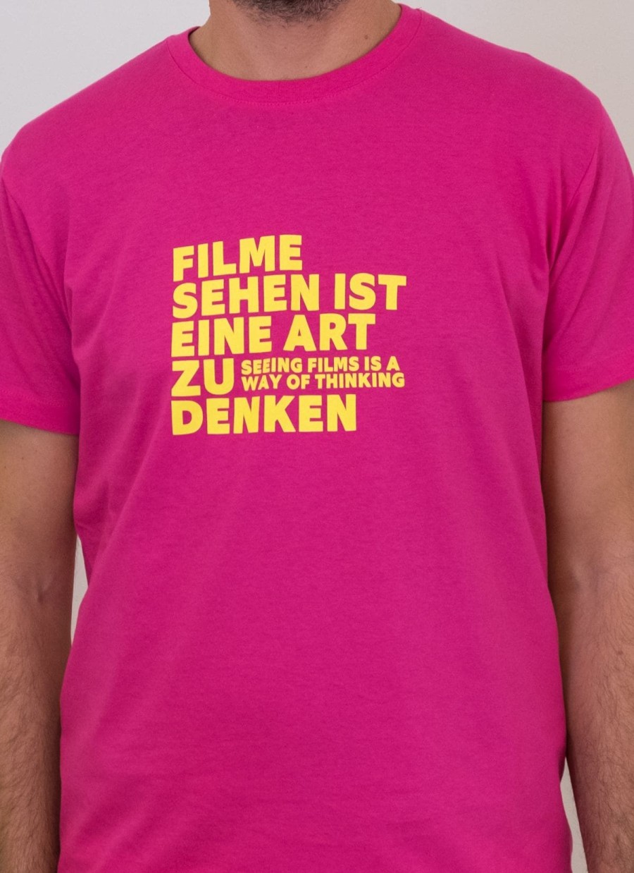 T-Shirt (Magenta / mit Amos Vogel Zitat)