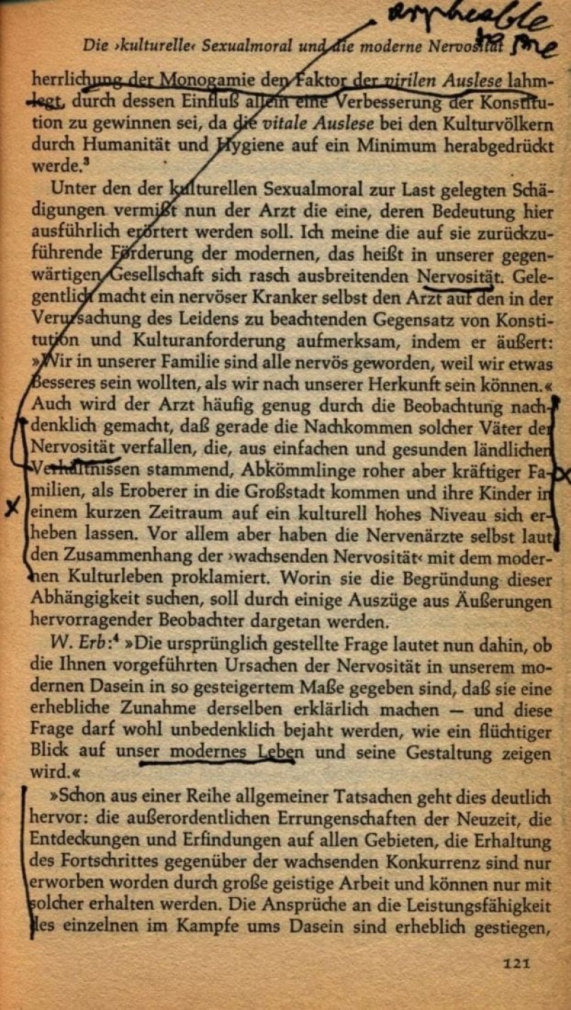Annotation in Sigmund Freud, Drei Abhandlungen zur Sexualtheorie