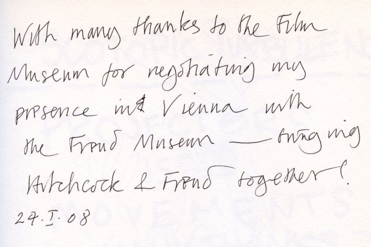 Laura Mulvey (Gästebucheintrag 2008)