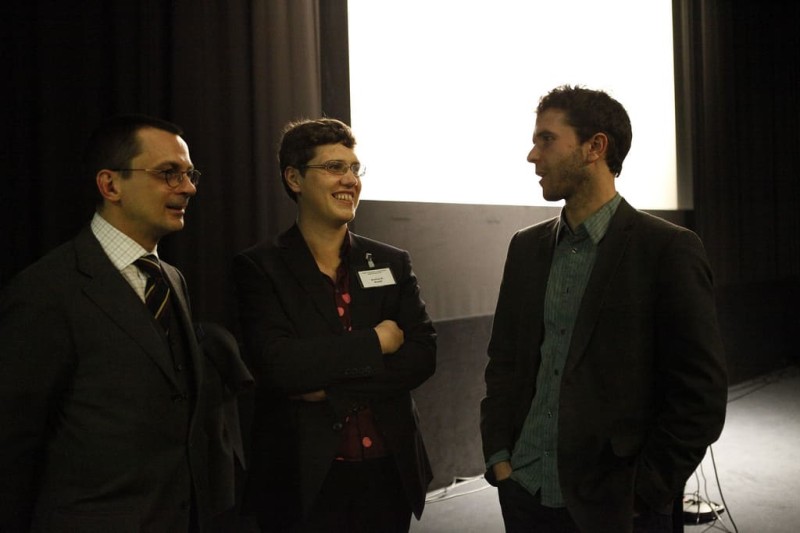 v.l.n.r. Michael Stampfer, Andrea B. Braidt, Michael Loebenstein (Foto: Pia Clodi)