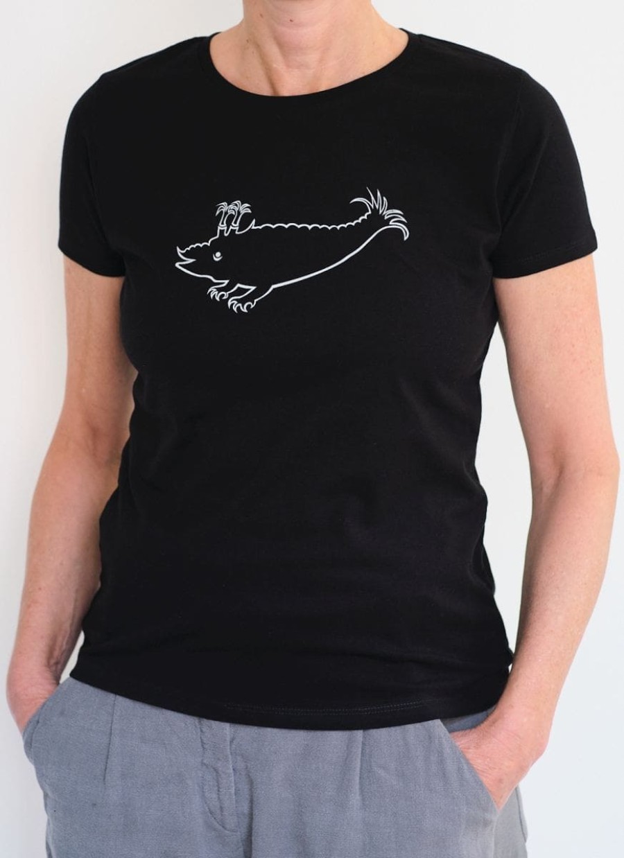 T-Shirt Schwarz / Zyphius weiß (Kontur)