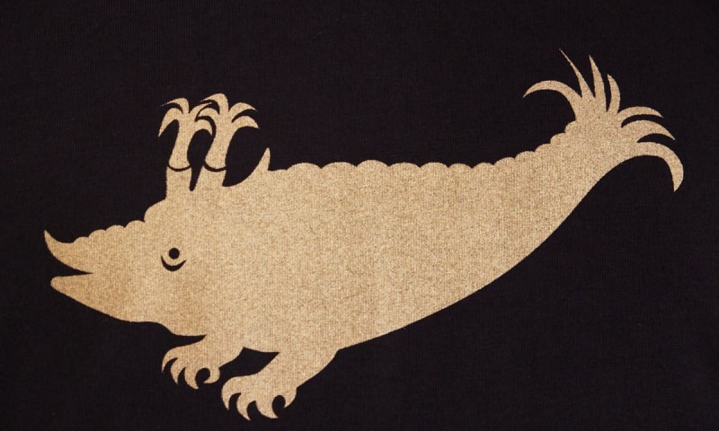 T-Shirt Schwarz / Zyphius gold (gefüllt)