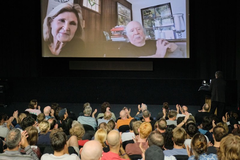 Sandy King Carpenter und John Carpenter via Zoom (Foto: ÖFM © Eszter Kondor)