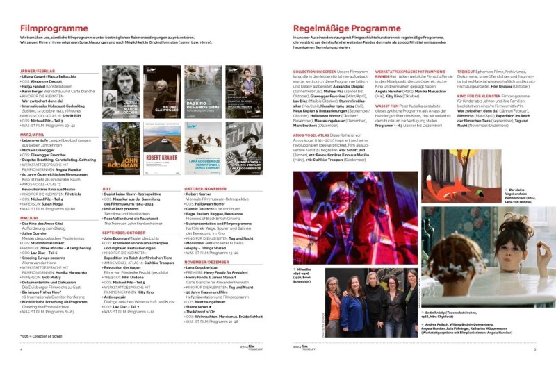 Doppelseite aus dem Jahresbericht 2024