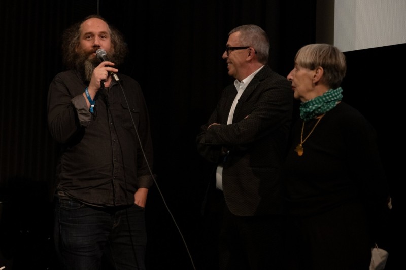 Martin Siewert, Burkhard Stangl, Hanna Schimek (Foto: Viennale / © Alexi Pelekanos)
