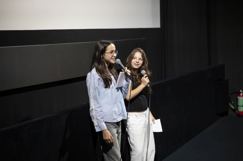 Schülerinnen der Klasse 3AB des BRG Wien III Boerhaavegasse im Rahmen von Jugendliche Programmieren 2025 (© Vienna Shorts, Peter Griesser)