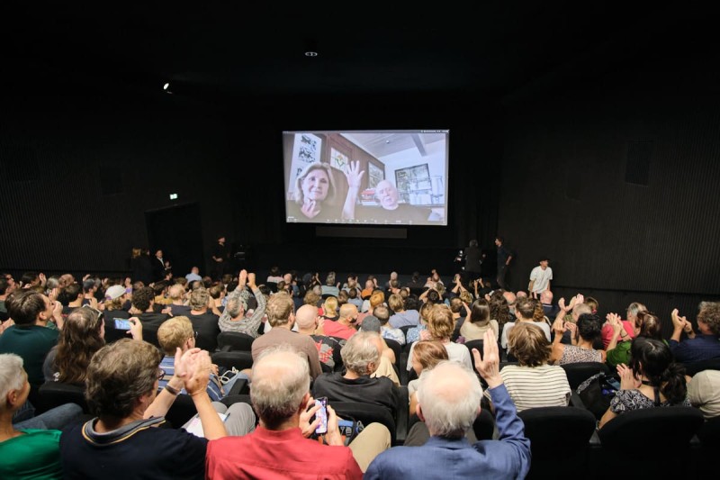 Sandy King Carpenter und John Carpenter via Zoom (Foto: ÖFM © Eszter Kondor)