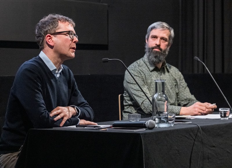 Michael Loebenstein, Stefan Huber, Filmmuseum Programmpräsentation am 8.1.2026 (Foto: ÖFM © Eszter Kondor)
