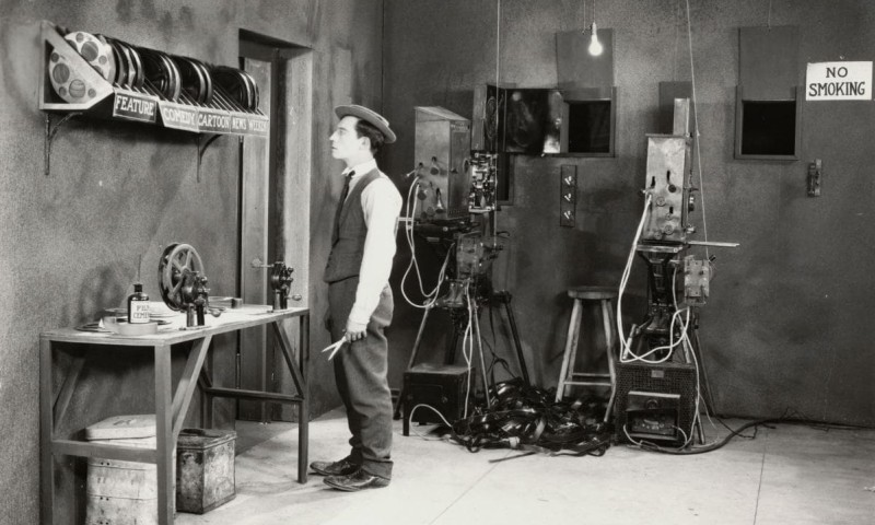 Sherlock Jr., 1924, Buster Keaton und Roscoe "Fatty" Arbuckle