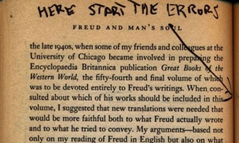 Annotation in Bruno Bettelheim, Freud and Man's Soul