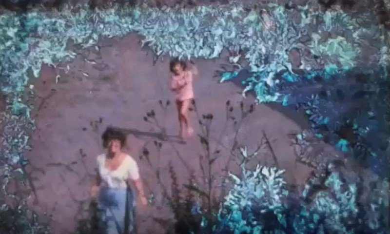 Eine Schmalfilmrolle im Stadium des Zerfalls