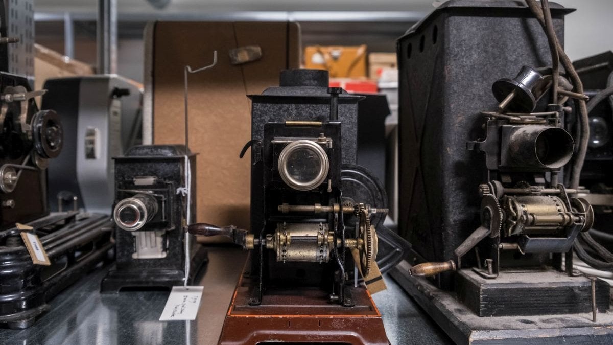 Filmmuseum LAB, Sammlung technischer Geräte (Foto: ÖFM © Eszter Kondor)