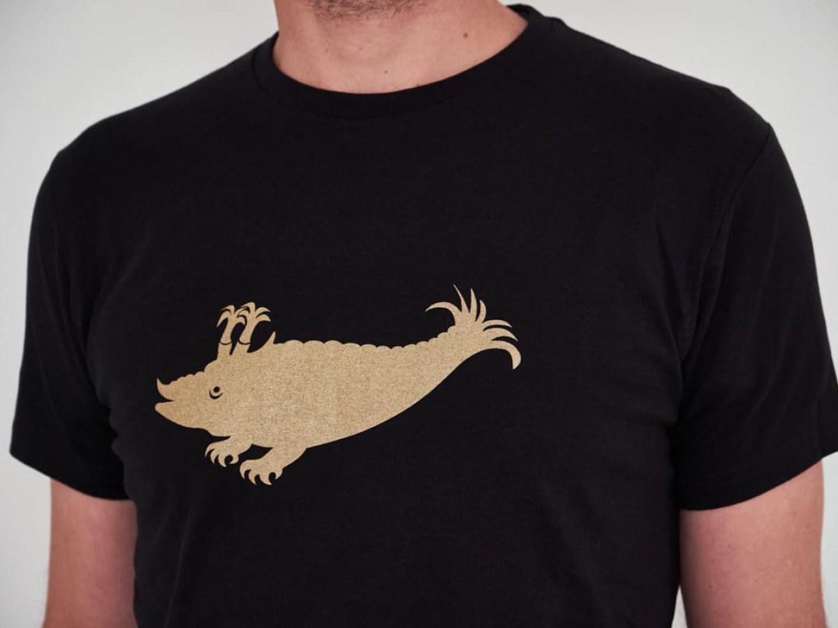 T-Shirt Schwarz / Zyphius gold (gefüllt)