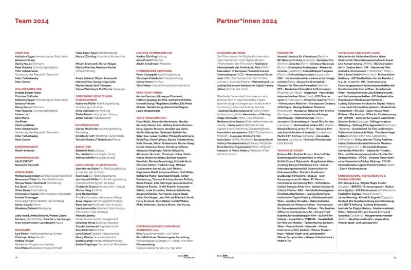 Doppelseite aus dem Jahresbericht 2024