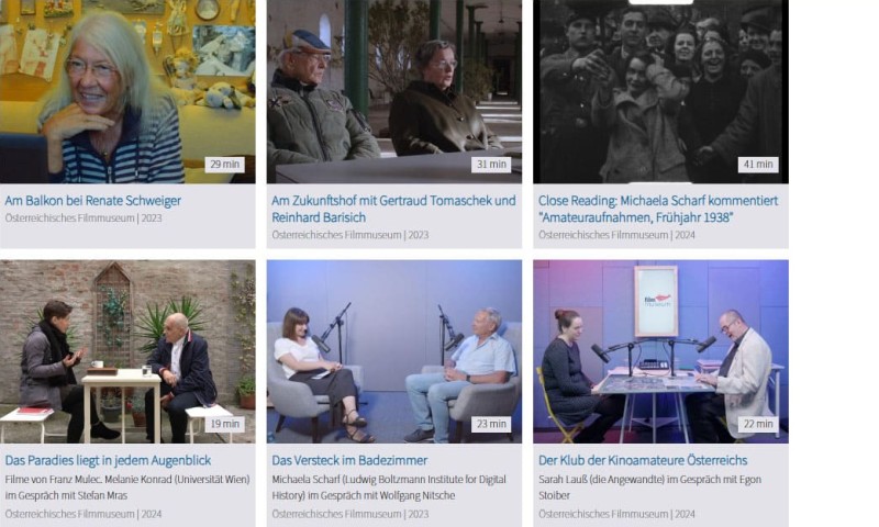 Ausschnitt der Website Abenteuer Alltag (Filmgespräche)