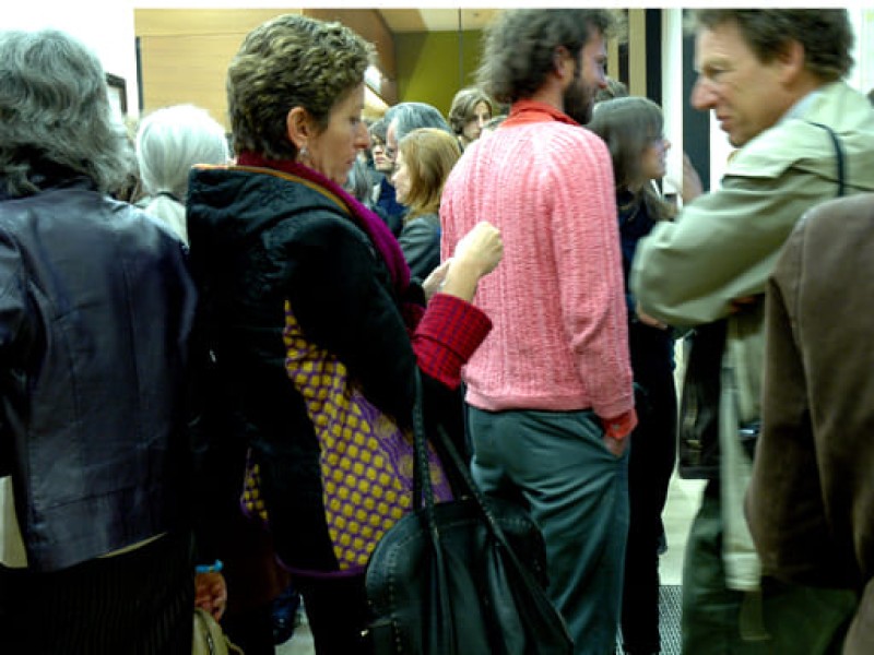 Besucher/innen bei Claire Denis (Foto: Ruth Ehrmann)