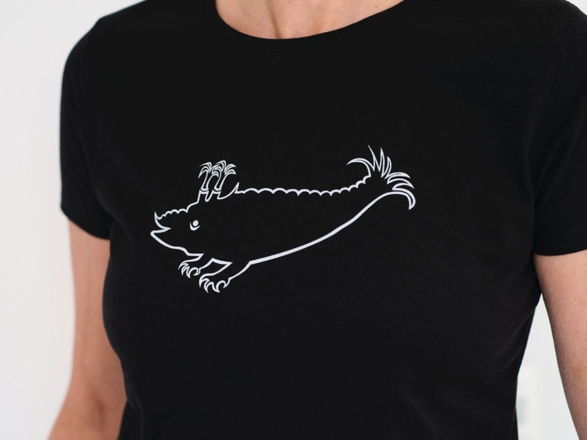 T-Shirt Schwarz / Zyphius weiß (Kontur)