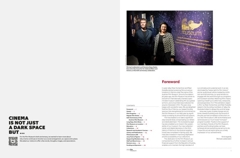 Double page from our annual report 2024